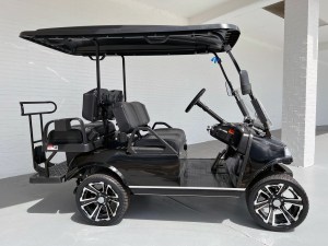 Black Evolution Golf Cart Classic 4 Pro 03